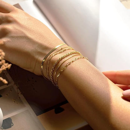 Gold Bracelet Set for Women